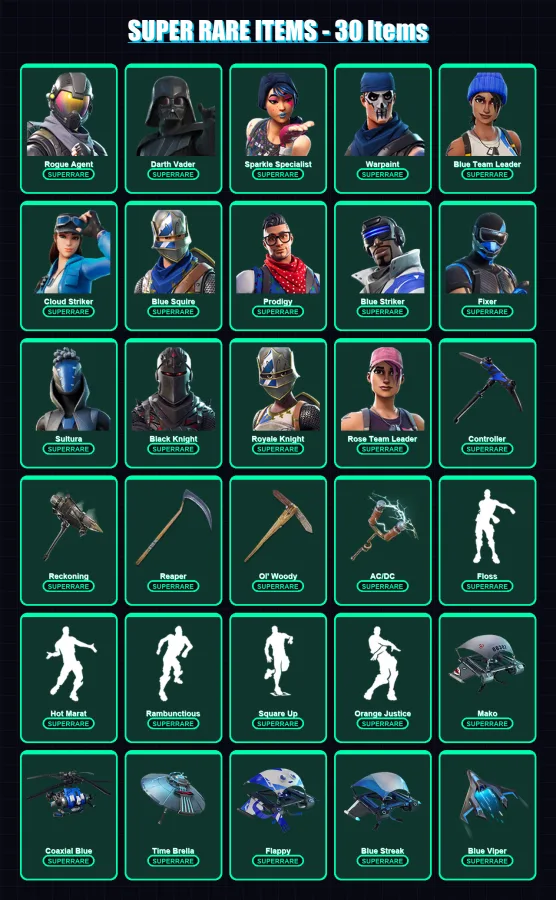 [PS4/PS5/XBOX/PC] | Rogue Agent | Darth Vader | Sparkle Specialist | 105 skin | Lv1328