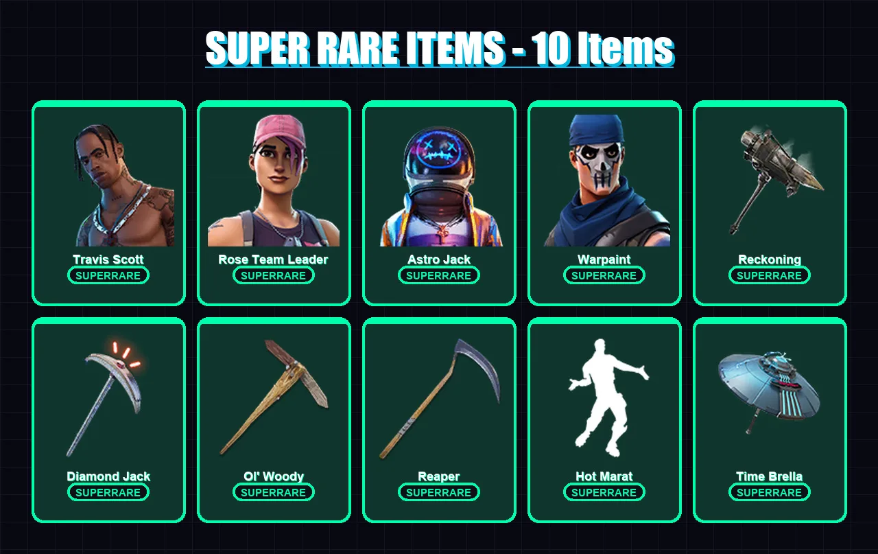 [PC/PSN] | Travis Scott | Rose Team Leader | Astro Jack | Warpaint | Lynx | 127 skin | 161 pickaxe | 145 emote | 144 glider | Lv1659