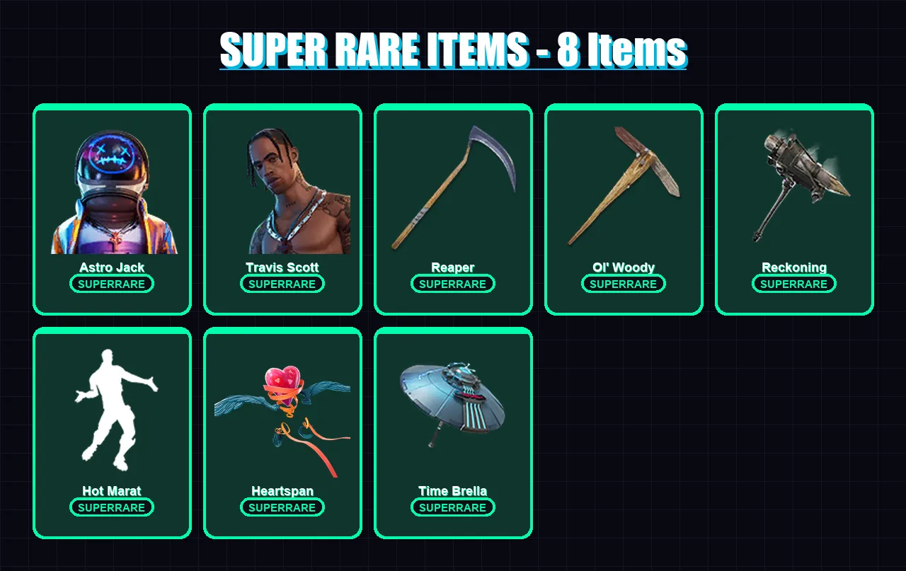 [PS4/PS5/XBOX/PC] | Astro Jack | Travis Scott | Peter Griffin | Lynx | Joltara | 127 skin | 175 pickaxe | 134 emote | 140 glider | Lv2385