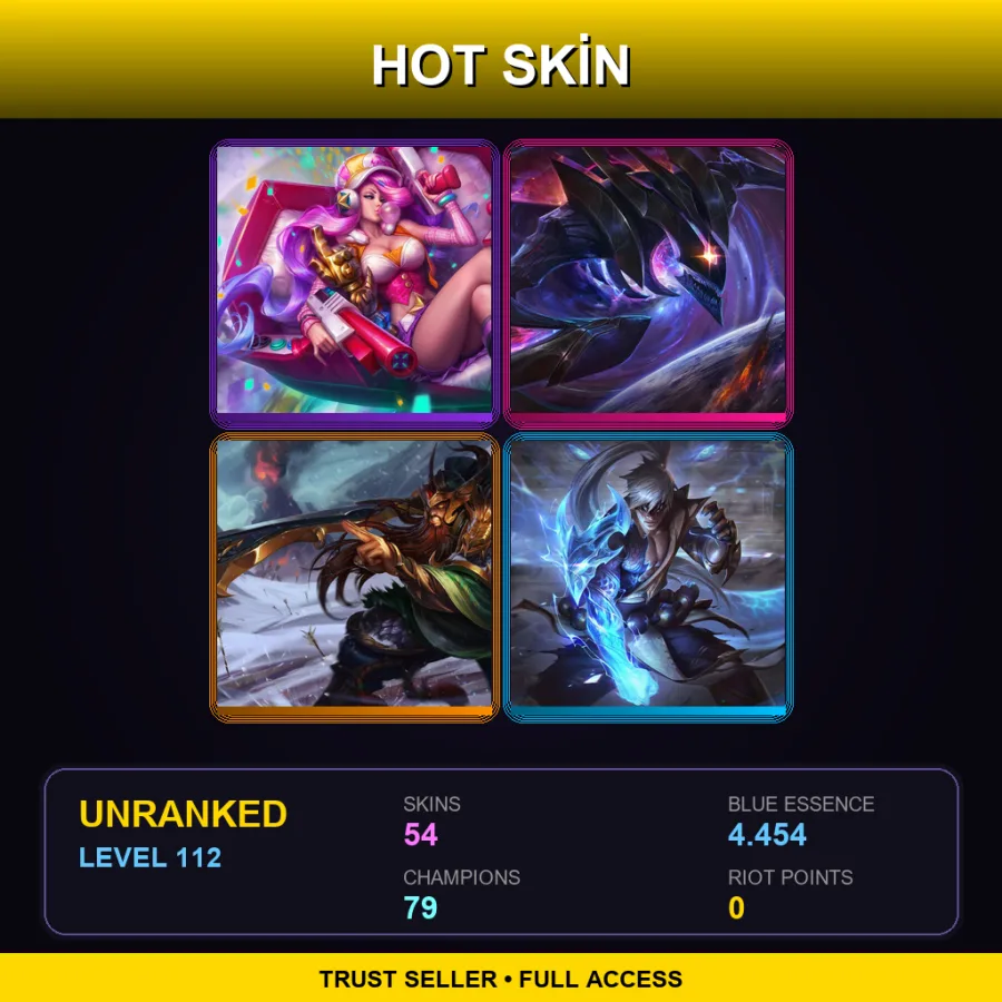 LAN | Lv112 | Unranked | 54 Skin | 79 Champ — Battle Principal Yuumi