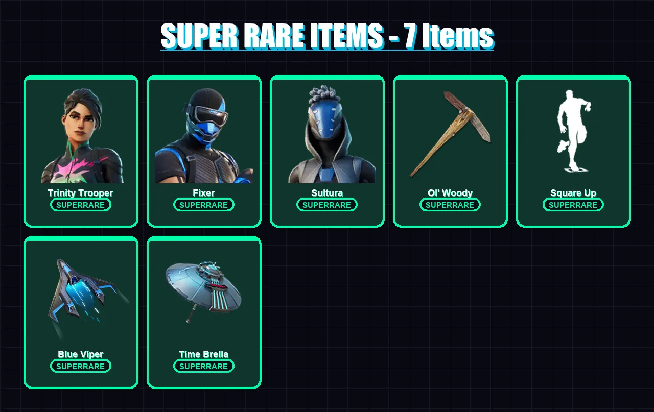 [PS4/PS5/XBOX/PC] | Trinity Trooper | Fixer | Sultura | Mecha Cuddle Master | Omegarok | 236 skin | 259 pickaxe | 223 emote | 179 glider | Lv4482