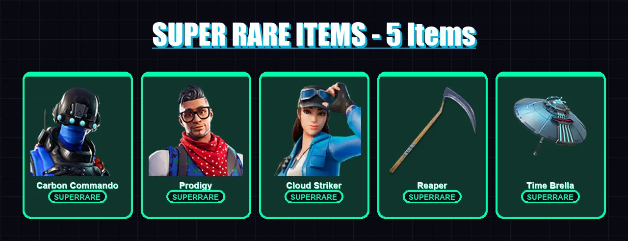 [PS4/PS5/XBOX/PC] | Carbon Commando | Prodigy | Cloud Striker | Menace | Hybrid | 97 skin | 183 pickaxe | 142 emote | 145 glider | Lv3484
