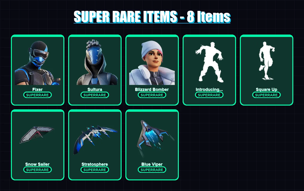 [PS4/PS5/XBOX/PC] | Fixer | Sultura | Blizzard Bomber | Ronin | The Foundation | 17 skin | 34 pickaxe | 32 emote | 33 glider | Lv596