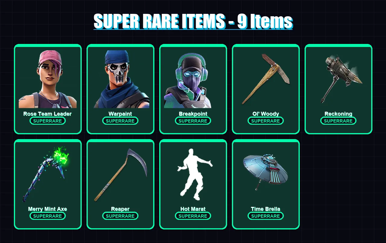 [PC/XBOX/PSN] | Rose Team Leader | Warpaint | Breakpoint | 269 skin | Lv2871 — Fortnite account