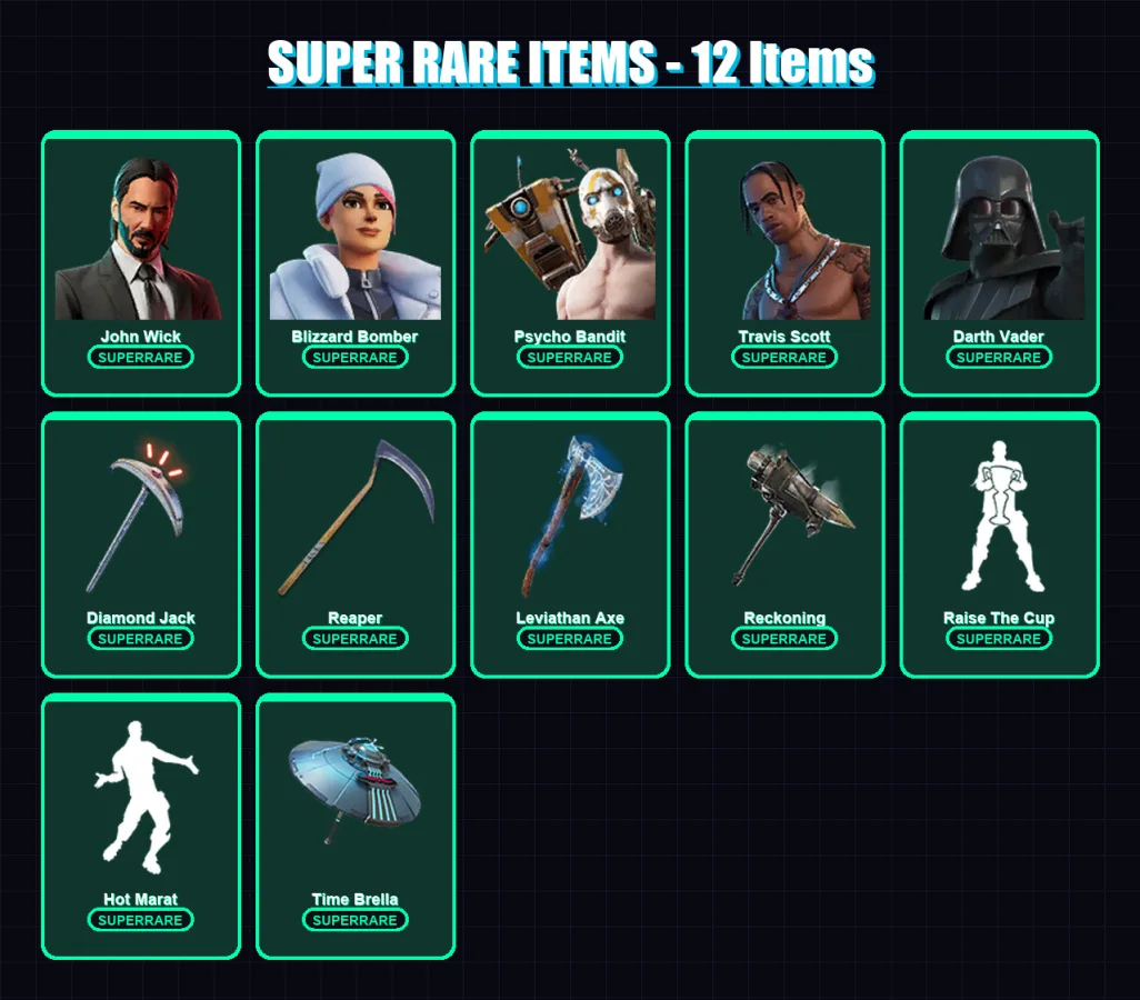 [PS4/PS5/XBOX/PC] | John Wick | Blizzard Bomber | Psycho Bandit | 272 skin | Lv3248