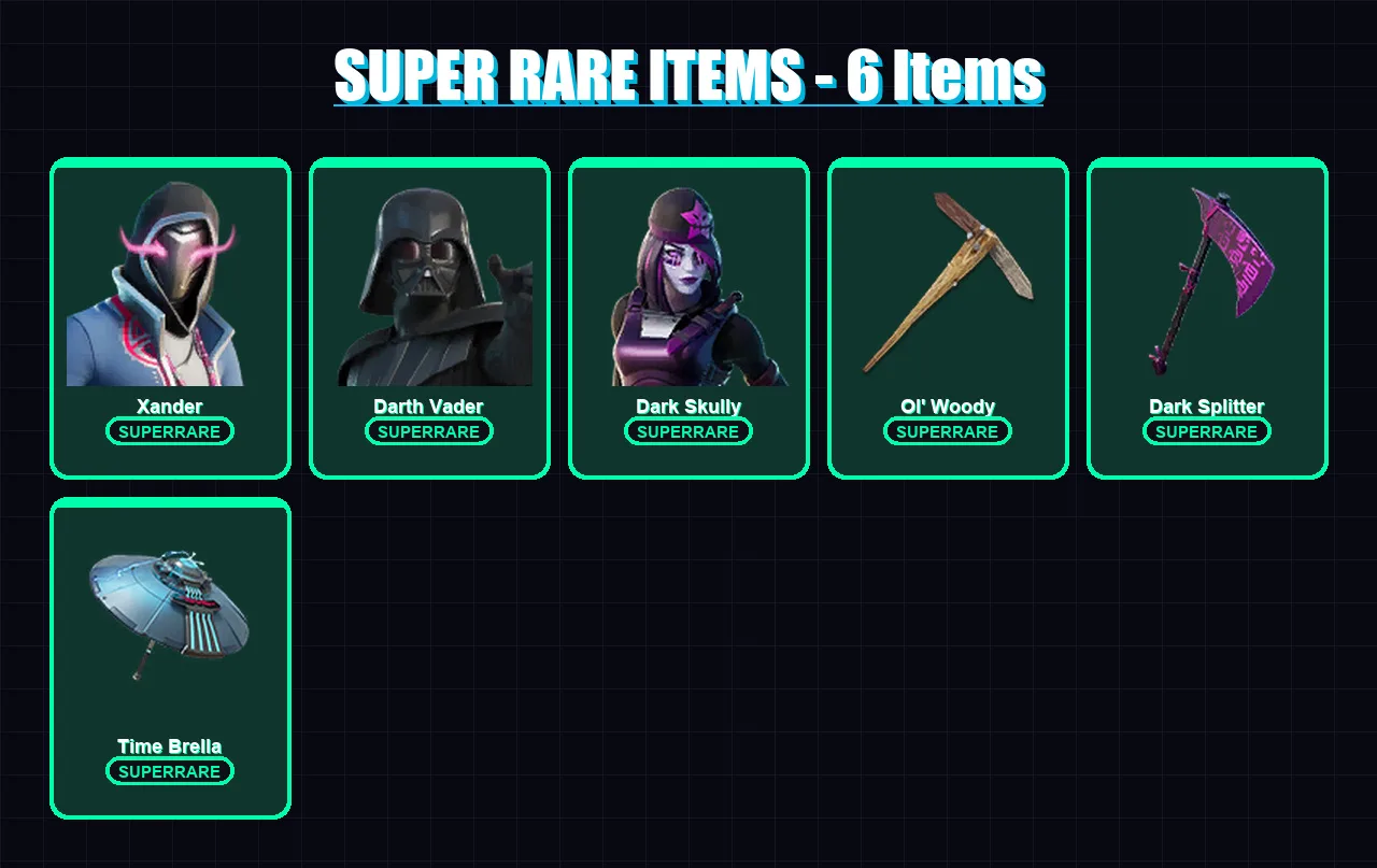 [PC/PSN] | Xander | Darth Vader | Dark Skully | Nezumi | Era | 124 skin | 199 pickaxe | 109 emote | 133 glider | Lv2191