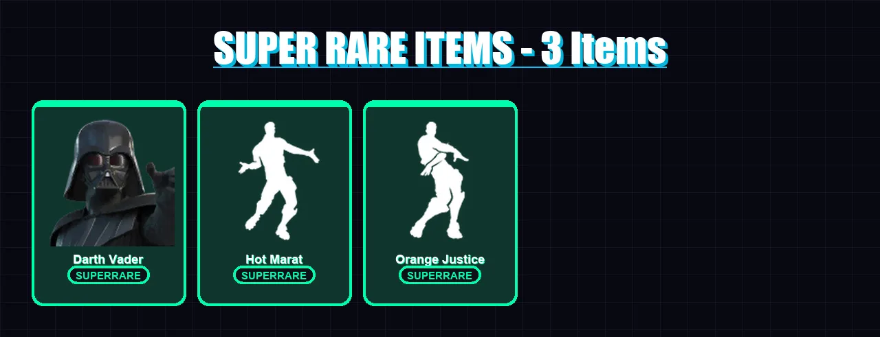 [PC/PSN] | Darth Vader | Torin | Paradigm (Reality-659) | Vegeta | Ronin | 82 skin | 79 pickaxe | 93 emote | 77 glider | Lv1309