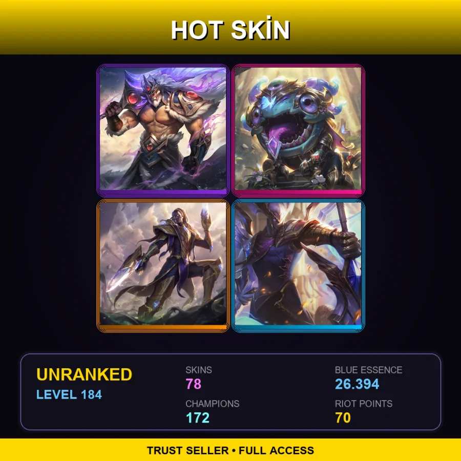 SG | Lv184 | Unranked | 78 Skin | 172 Champ — Earnest Elf Tristana