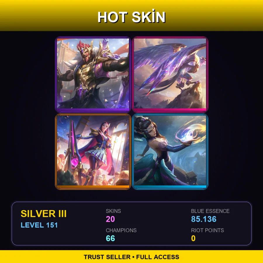 LAS | Lv151 | Silver III | 20 Skin | 66 Champ