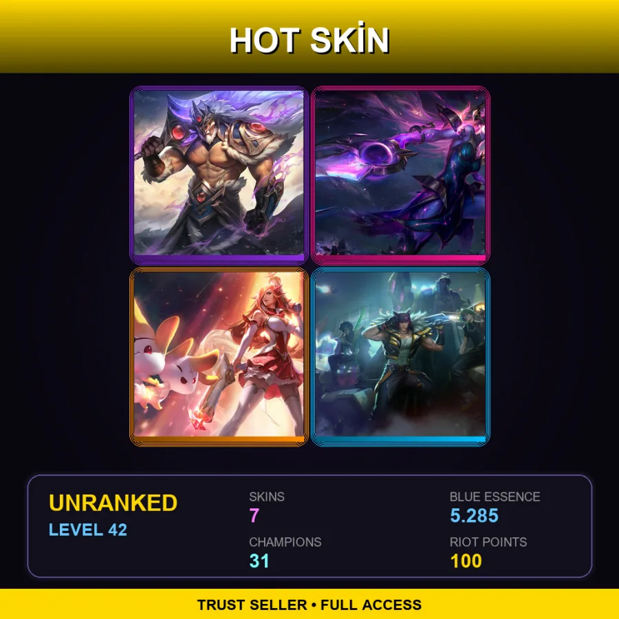 EUW | Lv42 | Unranked | 7 Skin | 31 Champ — Debonair Zed