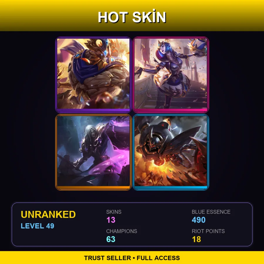 NA | Lv49 | Unranked | 13 Skin | 63 Champ — Phantom Karthus