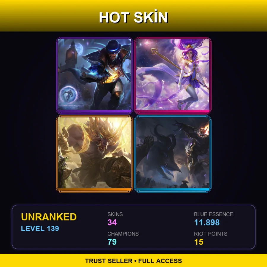 EUNE | Lv139 | Unranked | 34 Skin | 79 Champ — Shurima Desert Zilean