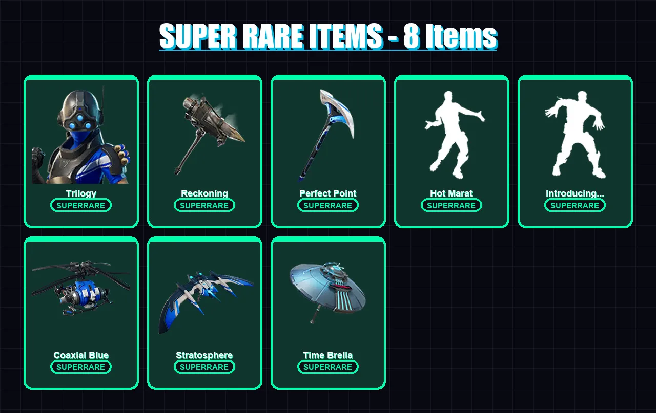 [PC/XBOX] | Trilogy | Sentinel | Calamity | Gear Specialist Maya | Ultima Knight | 41 skin | 47 pickaxe | 47 emote | 53 glider | Lv592