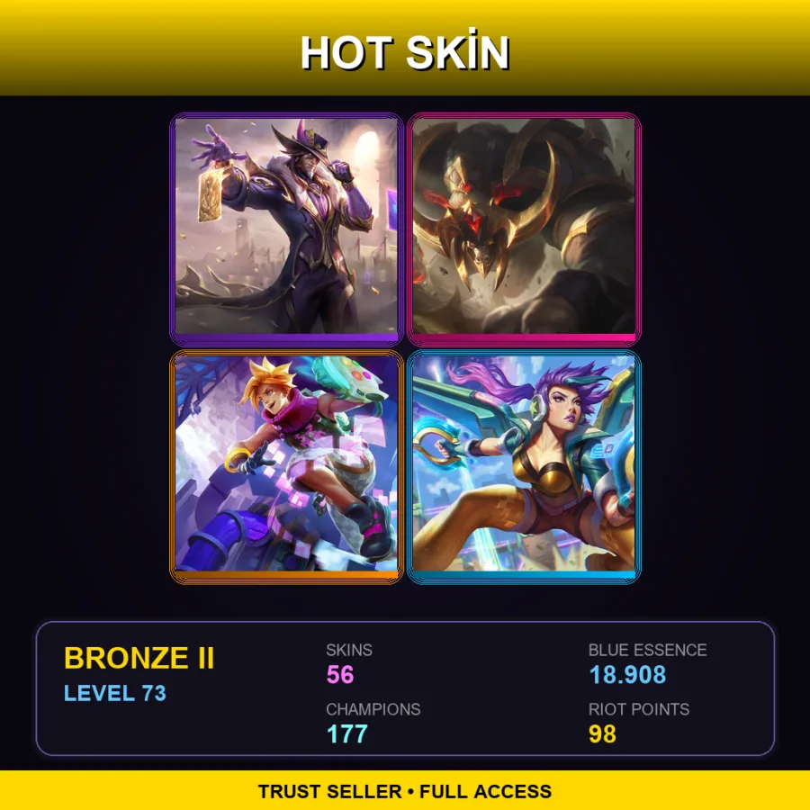 VN | Lv73 | Bronze II | 56 Skin | 177 Champ