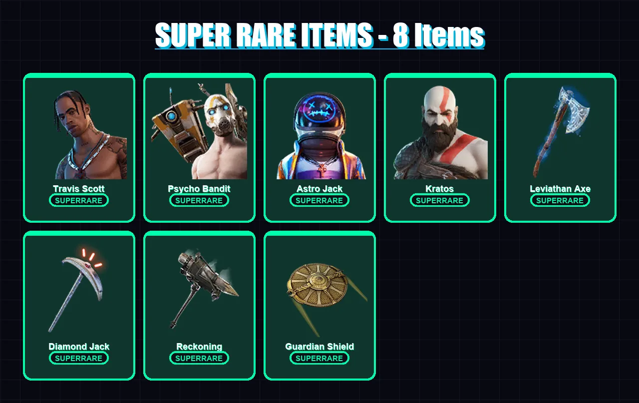 [SWITCH/PSN/PC] | Travis Scott | Psycho Bandit | Astro Jack | Kratos | Peter Griffin | 108 skin | 93 pickaxe | 53 emote | 70 glider | Lv606
