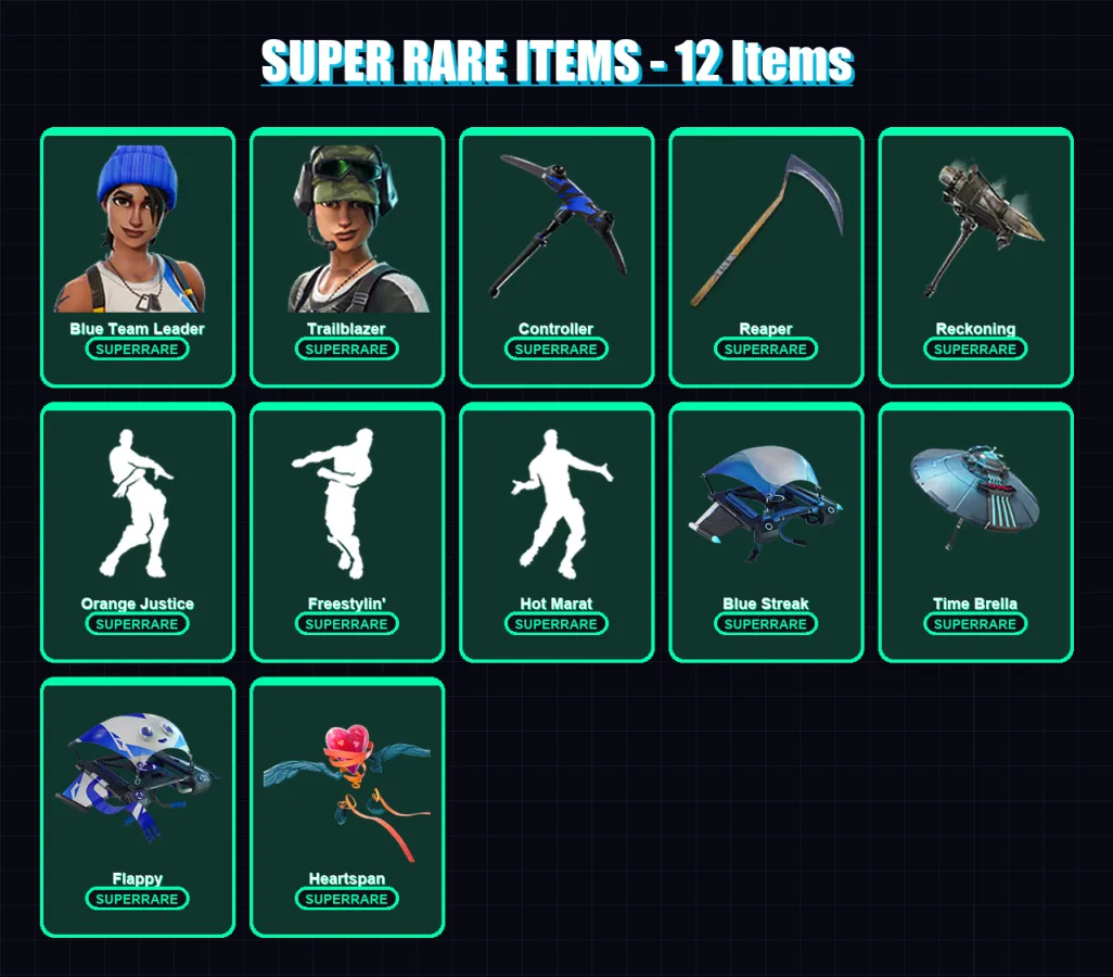 [PS4/PS5/PC] | Blue Team Leader | Trailblazer | Valeria | Omega | Hybrid | 196 skin | 268 pickaxe | 232 emote | 218 glider | Lv5795