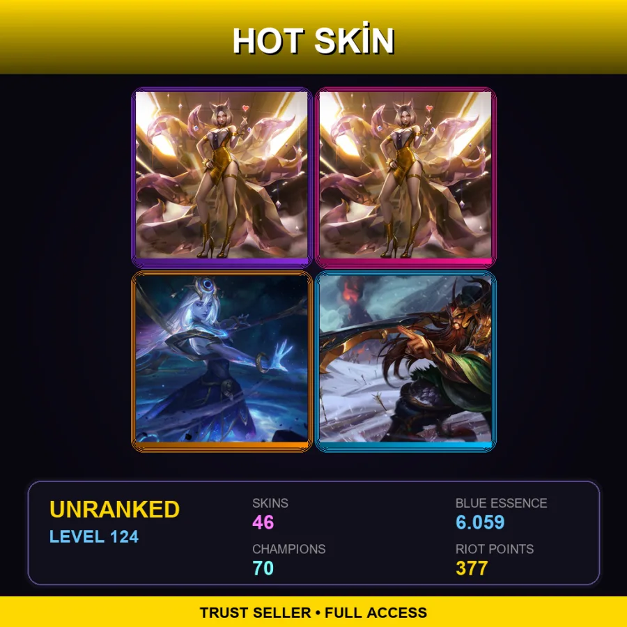 BR | Lv124 | Unranked | 46 Skin | 70 Champ