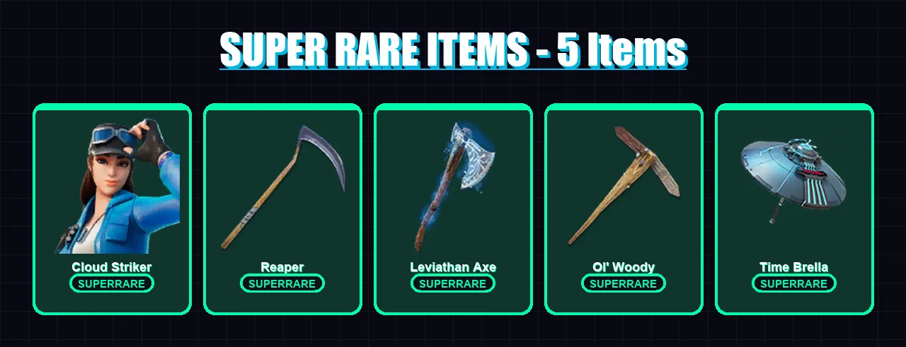 [PC/XBOX/PSN] | Cloud Striker | Midas | Raven | Deadpool | Ronin | 86 skin | 103 pickaxe | 108 emote | 85 glider | Lv2042