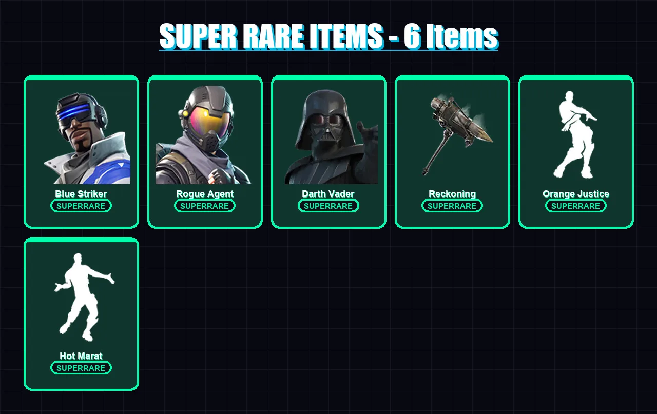 [PC/XBOX/PSN] | Blue Striker | Rogue Agent | Darth Vader | Valor | Gear Specialist Maya | 64 skin | 86 pickaxe | 66 emote | 83 glider | Lv1075