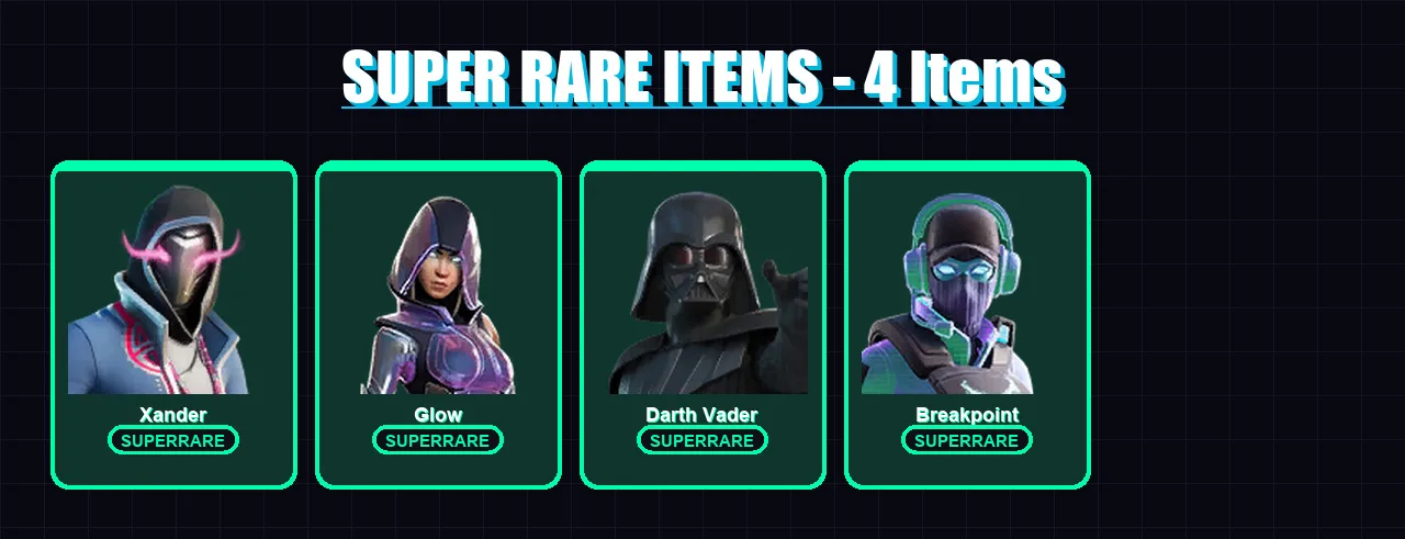 [PC/PSN] | Xander | Glow | Darth Vader | Breakpoint | Renzo the Destroyer | 249 skin | 250 pickaxe | 186 emote | 188 glider | Lv2807
