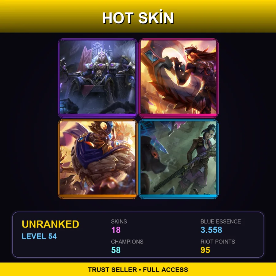 BR | Lv54 | Unranked | 18 Skin | 58 Champ