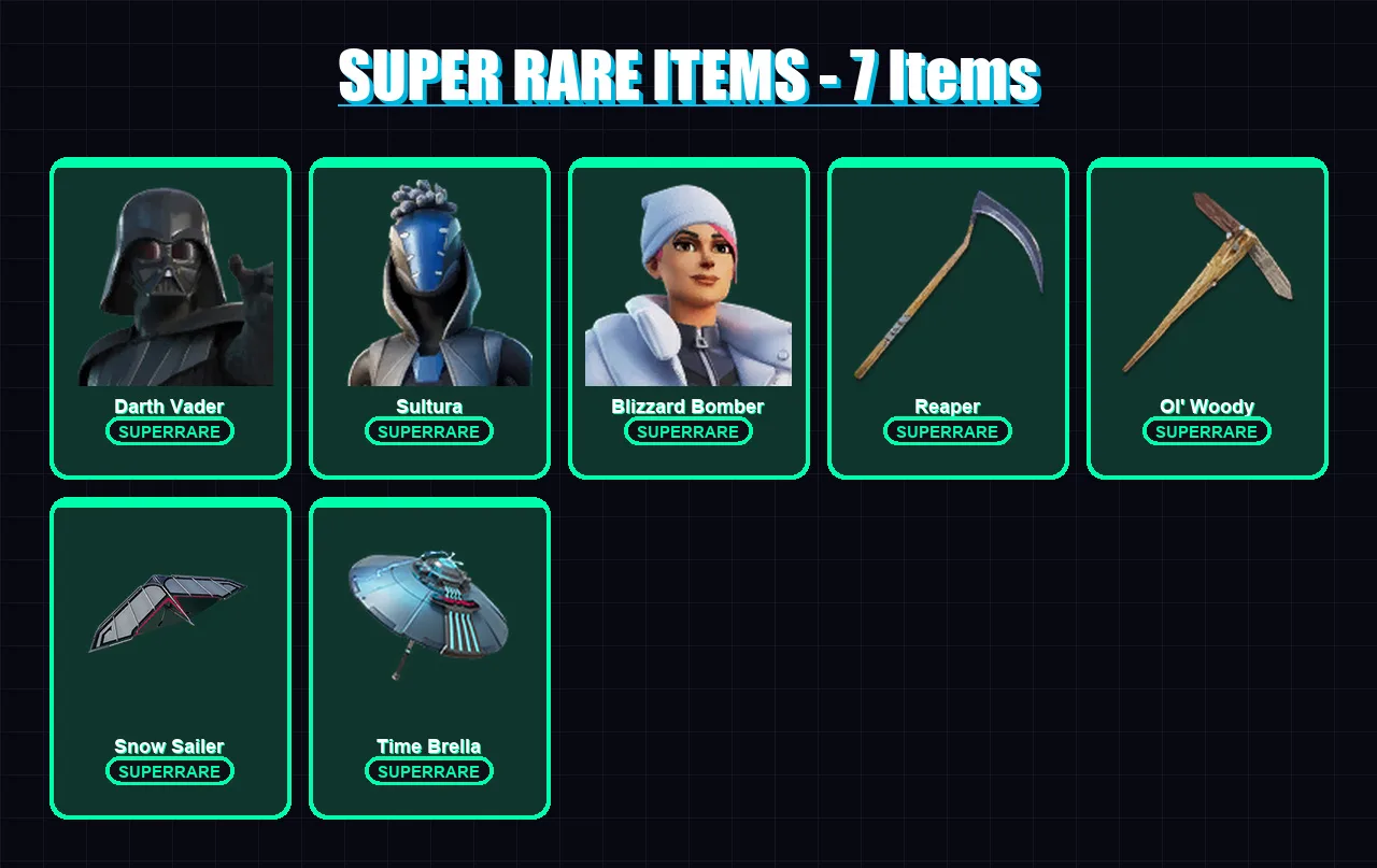 [PS4/PS5/PC] | Darth Vader | Sultura | Blizzard Bomber | Snap | Nezumi | 131 skin | 173 pickaxe | 107 emote | 109 glider | Lv1753