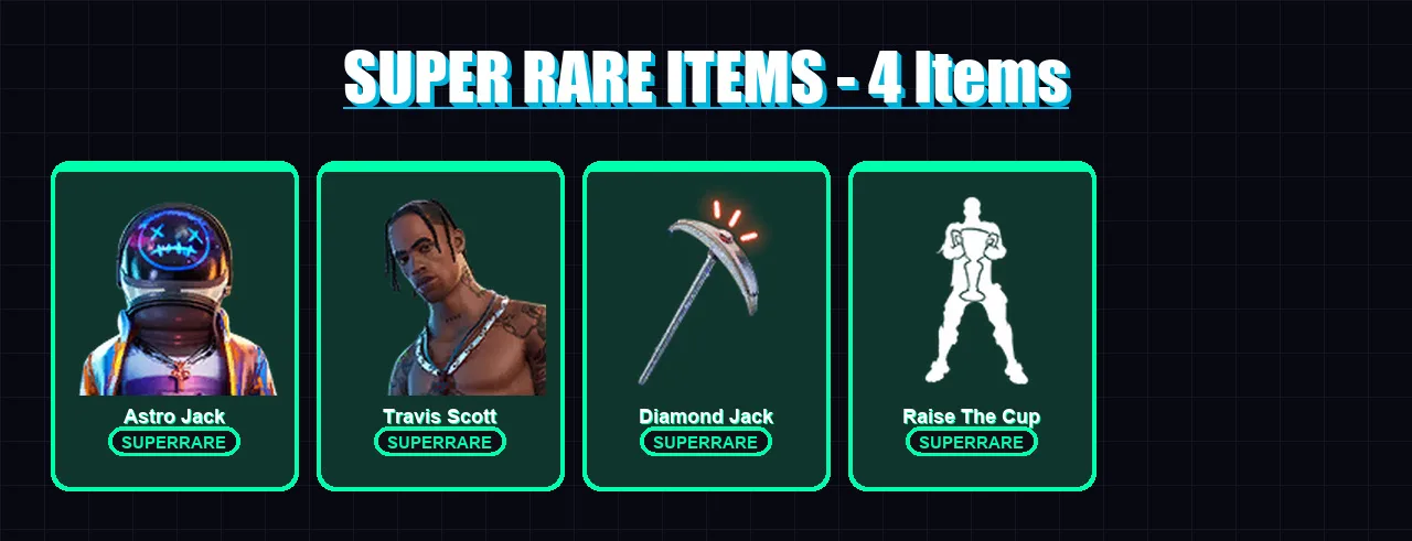 [PC/XBOX/PSN] | Astro Jack | Travis Scott | Fusion | Deadpool | Blackheart | 53 skin | 59 pickaxe | 64 emote | 60 glider | Lv941