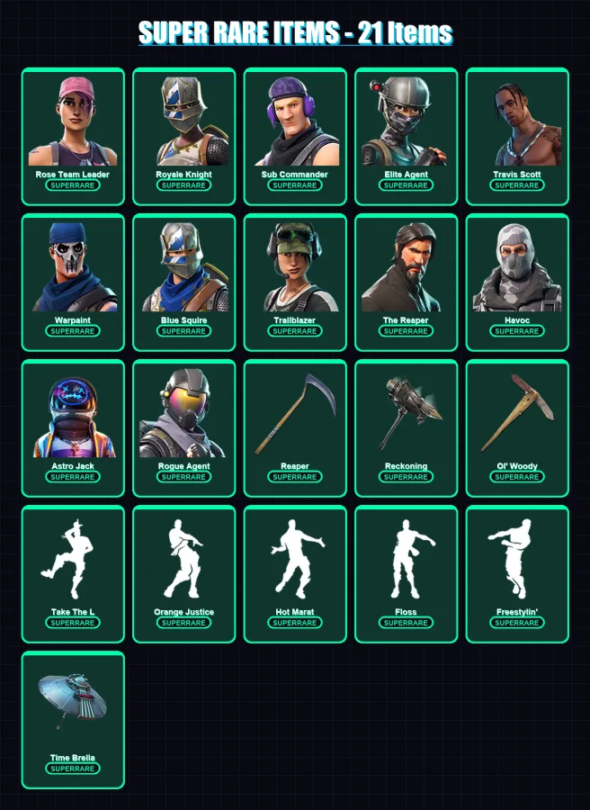 [PC/XBOX/PSN] | Rose Team Leader | Royale Knight | Sub Commander | 193 skin | Lv1870