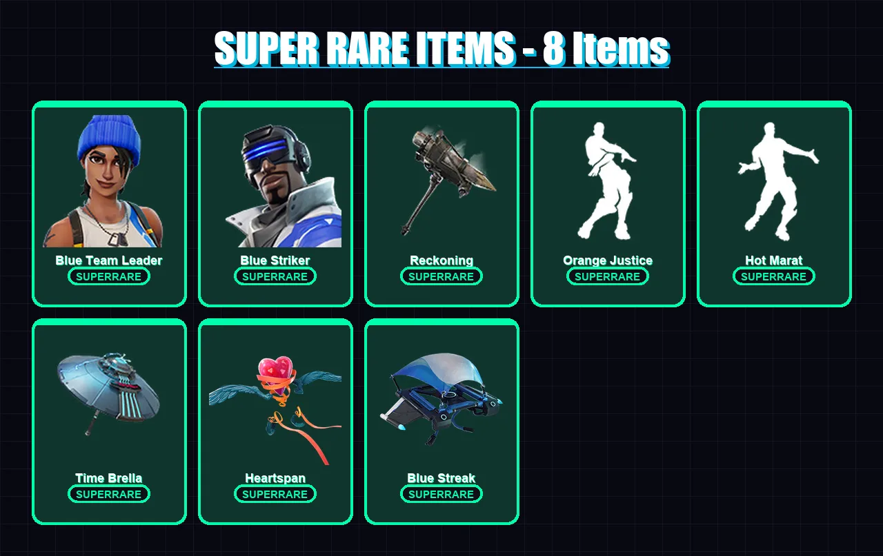 [PC/XBOX] | Blue Team Leader | Blue Striker | Omegarok | Spectra Knight | Lynx | 32 skin | 31 pickaxe | 46 emote | 39 glider | Lv515
