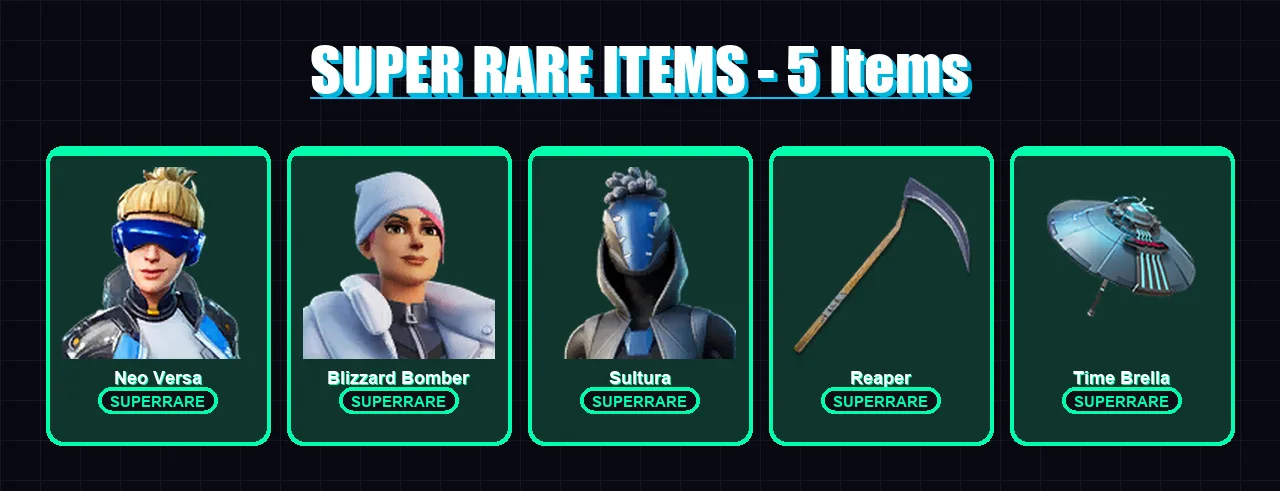 [PS4/PS5/PC] | Neo Versa | Blizzard Bomber | Sultura | Eternal Knight | The Foundation | 120 skin | 142 pickaxe | 101 emote | 119 glider | Lv2370