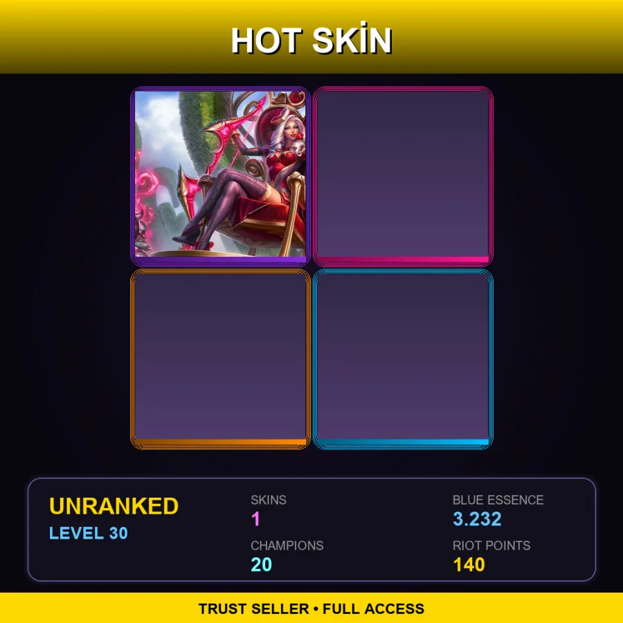 EUNE | Lv30 | Unranked | 1 Skin | 20 Champ