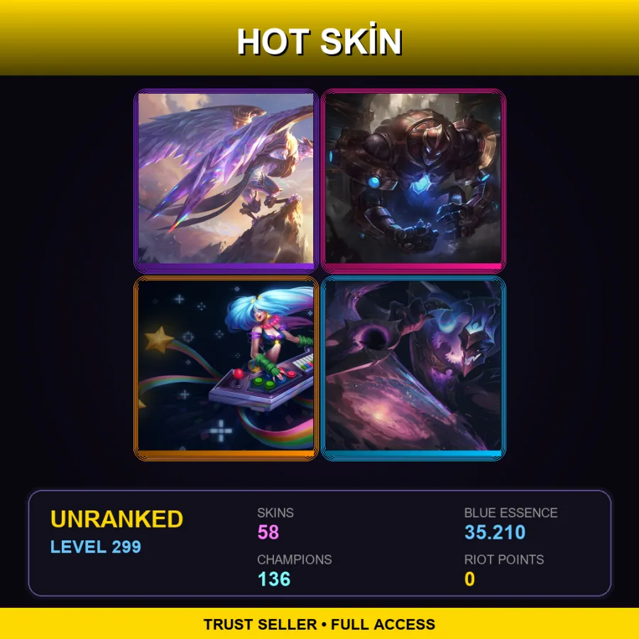 LAS | Lv299 | Unranked | 58 Skin | 136 Champ — Nutcracko