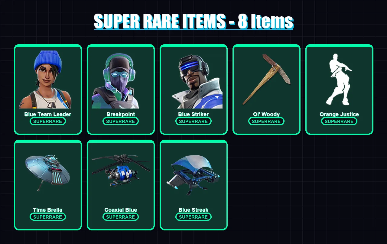 [PS4/PS5/XBOX/PC] | Blue Team Leader | Breakpoint | Blue Striker | Valor | Sentinel | 64 skin | 55 pickaxe | 72 emote | 61 glider | Lv773 — Fortnite account