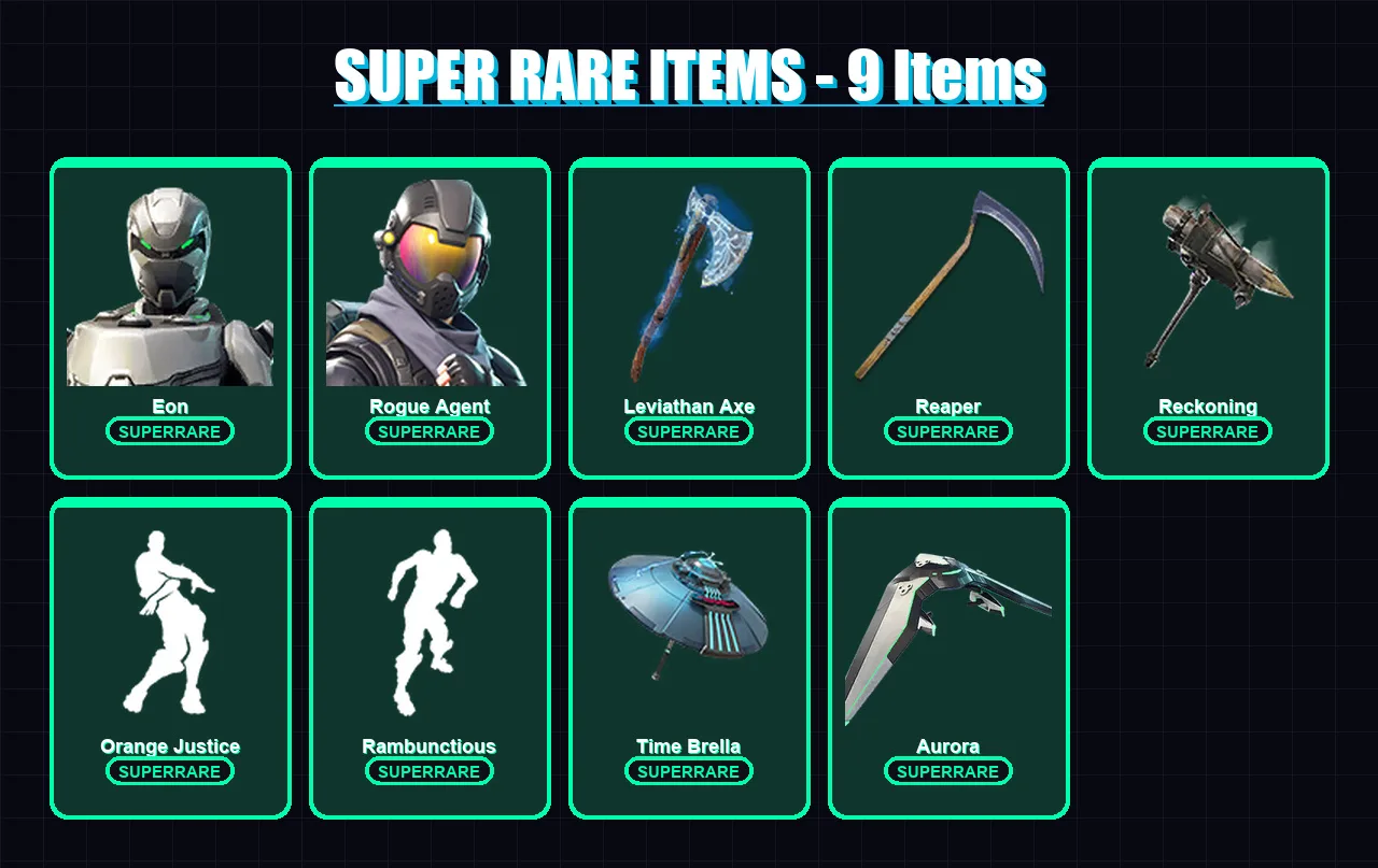 [PC/PSN] | Eon | Rogue Agent | Kymera | The Ice King | Blackheart | 113 skin | 88 pickaxe | 115 emote | 68 glider | Lv1107