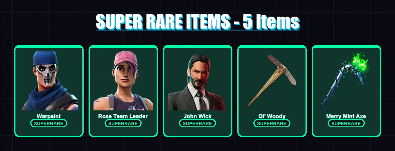 [PC/XBOX/PSN] | Warpaint | Rose Team Leader | John Wick | Menace | Hybrid | 115 skin | 88 pickaxe | 94 emote | 83 glider | Lv1663