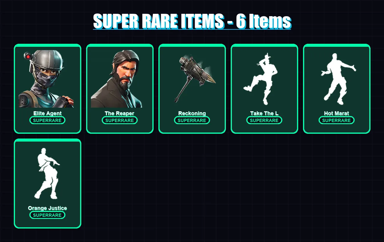 [PC/XBOX/PSN] | Elite Agent | The Reaper | The Visitor | Drift | Enforcer | 45 skin | 33 pickaxe | 38 emote | 36 glider | Lv484