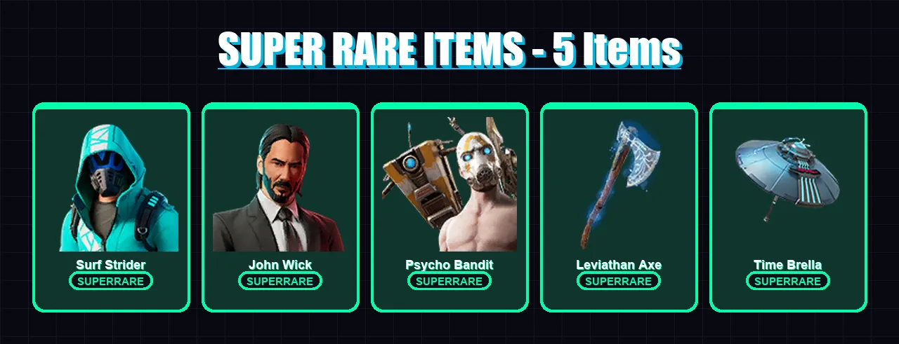 [PC/XBOX/PSN] | Surf Strider | John Wick | Psycho Bandit | Ronin | Eternal Knight | 111 skin | 140 pickaxe | 91 emote | 114 glider | Lv1698