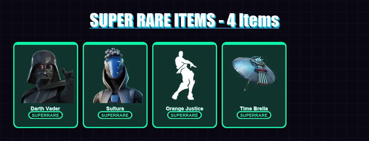[PC/XBOX] | Darth Vader | Sultura | Predator | The Origin | The Foundation | 111 skin | 169 pickaxe | 115 emote | 147 glider | Lv2410