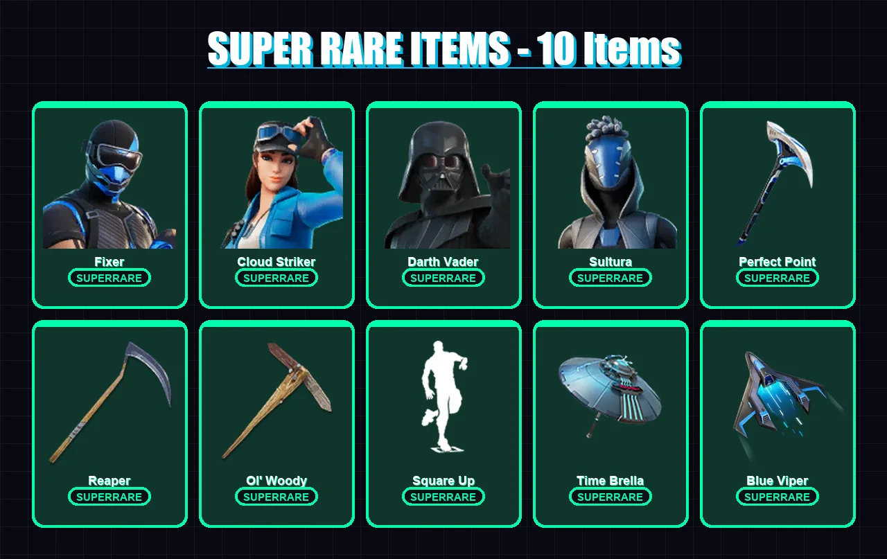 [PC] | Fixer | Cloud Striker | Darth Vader | Sultura | Predator | 191 skin | 257 pickaxe | 171 emote | 198 glider | Lv2946