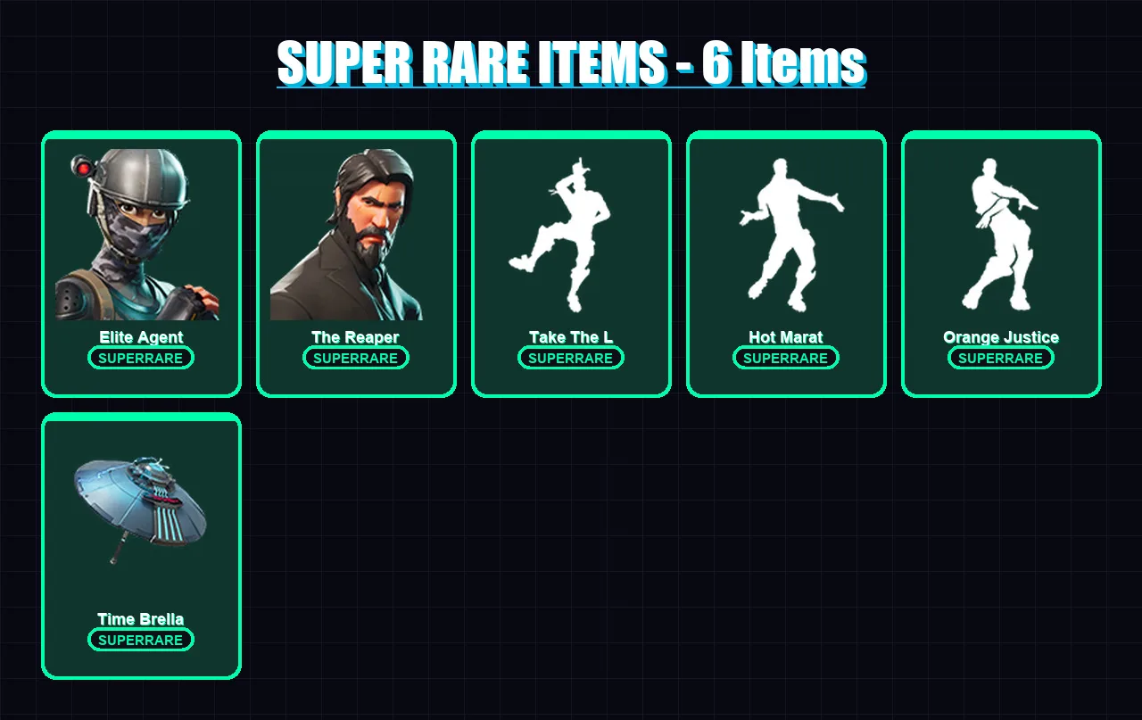 [PS4/PS5/XBOX/PC] | Elite Agent | The Reaper | Spectra Knight | Omegarok | Valeria | 61 skin | 88 pickaxe | 88 emote | 76 glider | Lv1132