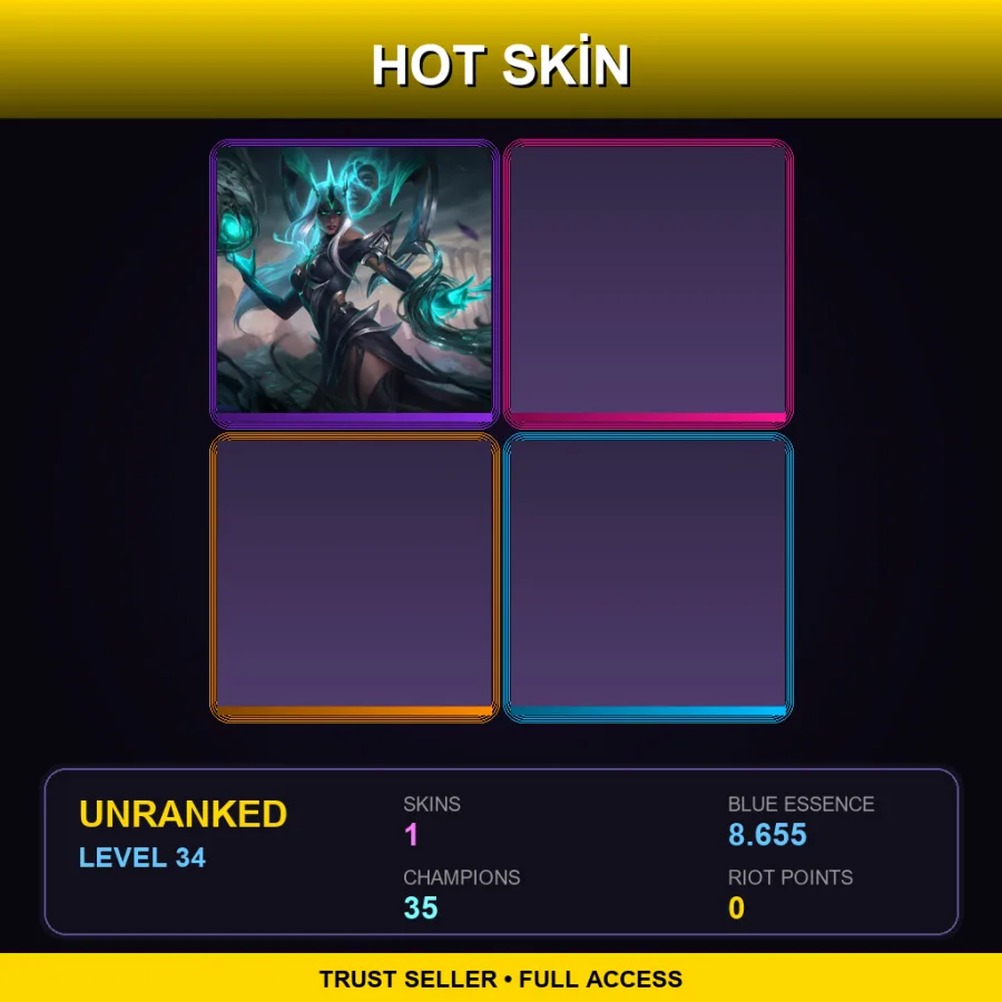 NA | Lv34 | Unranked | 1 Skin | 35 Champ — Ruined Karma