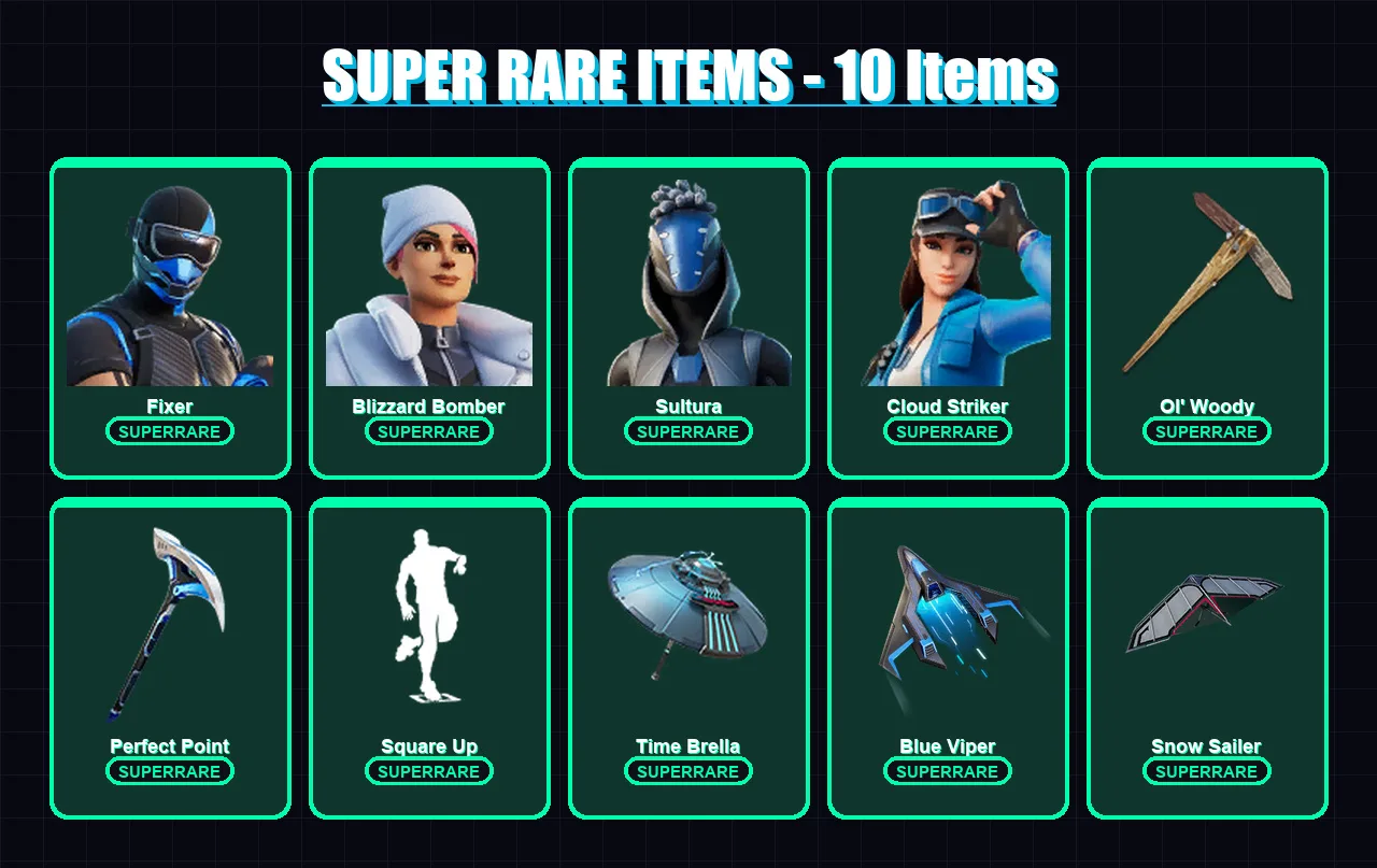 [PS4/PS5/XBOX/PC] | Fixer | Blizzard Bomber | Sultura | Cloud Striker | Kymera | 104 skin | 136 pickaxe | 92 emote | 103 glider | Lv1528