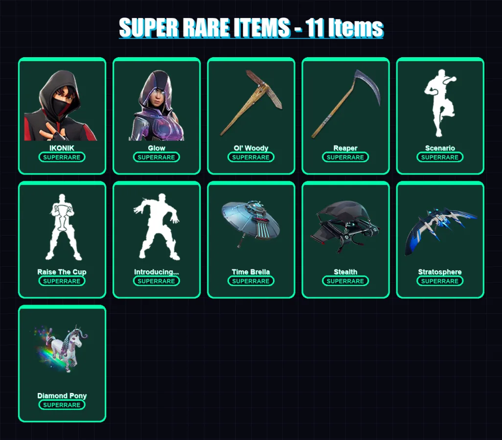 [PC/XBOX/PSN] | IKONIK | Glow | Midas | Menace | Fusion | 213 skin | 173 pickaxe | 191 emote | 139 glider | Lv1975 — Fortnite account