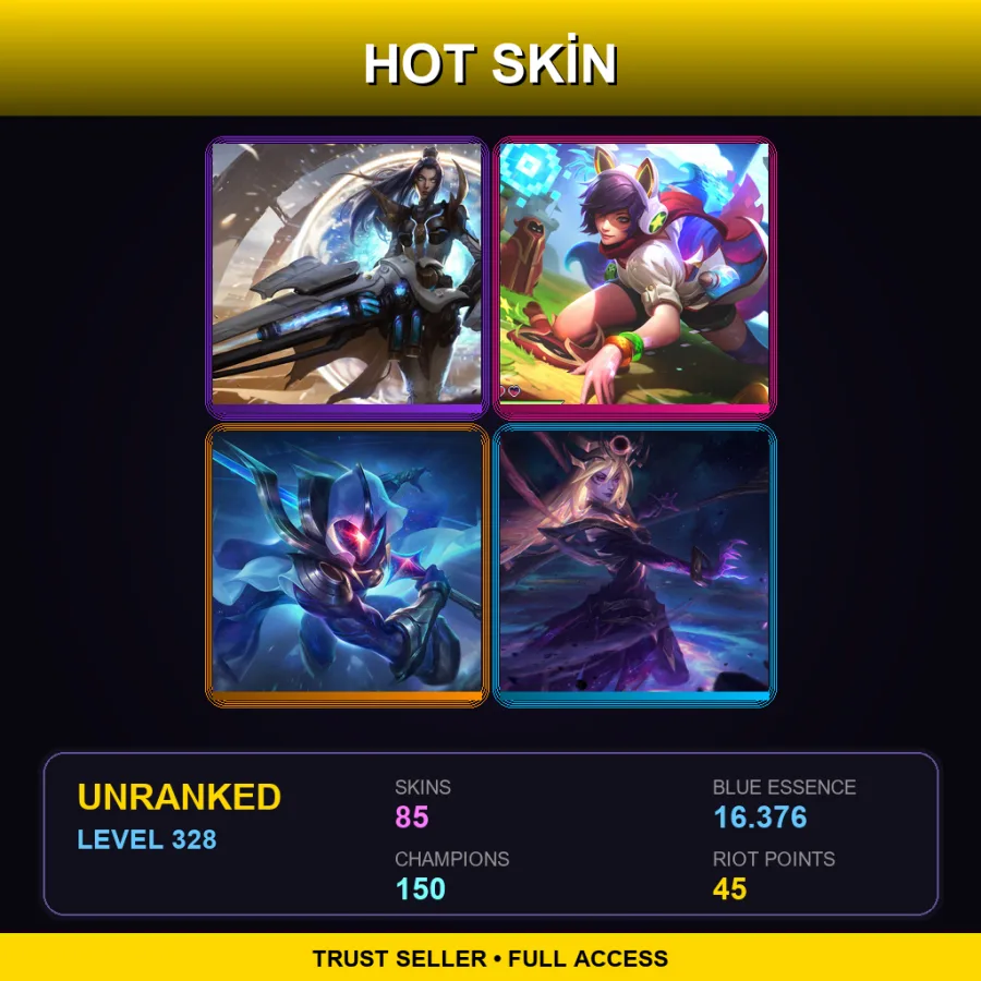 LAS | Lv328 | Unranked | 85 Skin | 150 Champ — Marauder Kalista