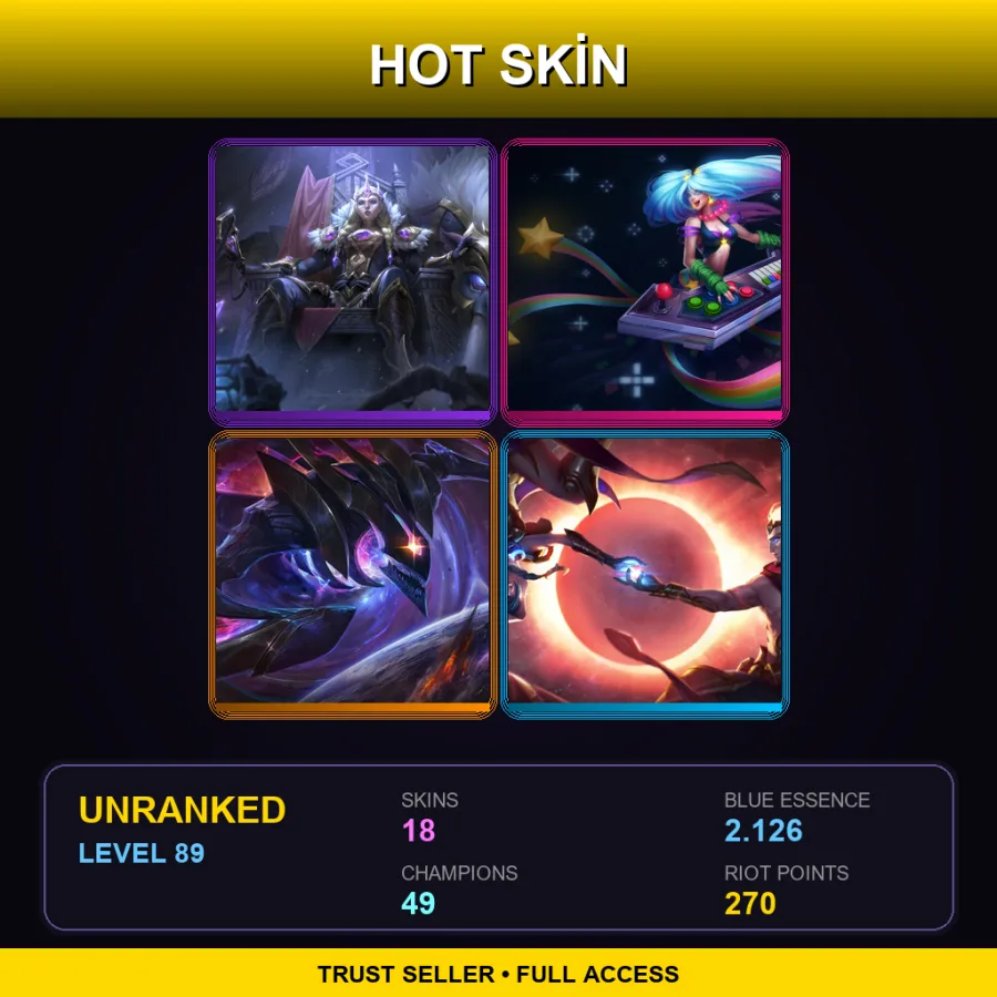 LAS | Lv89 | Unranked | 18 Skin | 49 Champ
