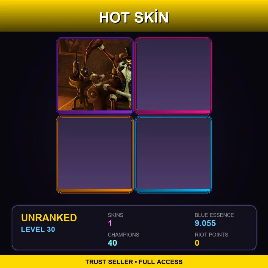 EUNE | Lv30 | Unranked | 1 Skin | 40 Champ
