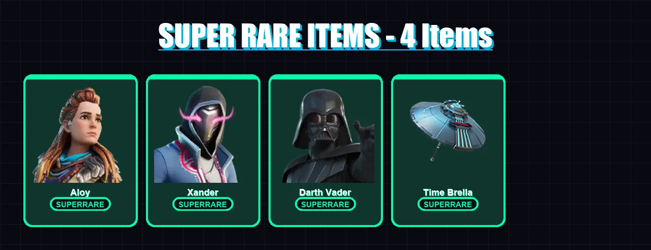 [PC/XBOX/PSN] | Aloy | Xander | Darth Vader | Mizuki | Ravage | 47 skin | 46 pickaxe | 43 emote | 47 glider | Lv537