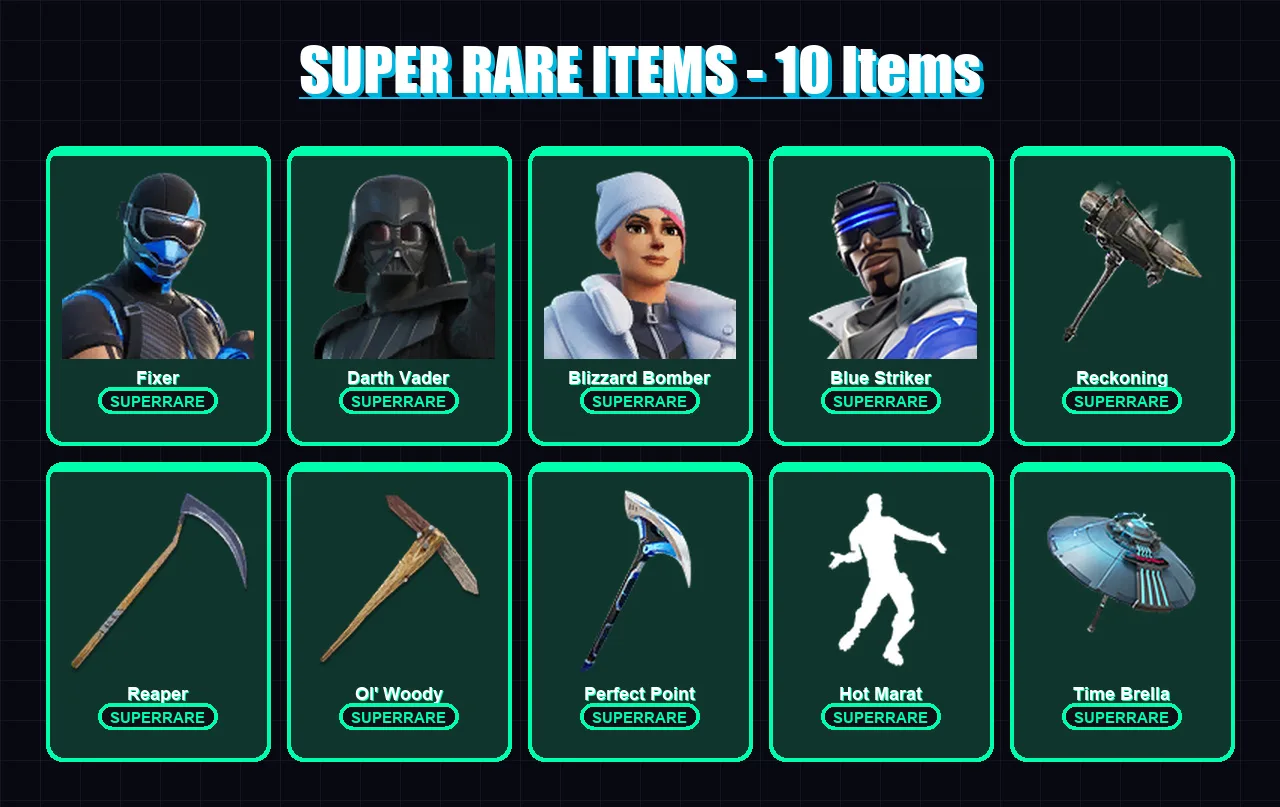 [PC/XBOX] | Fixer | Darth Vader | Blizzard Bomber | Blue Striker | The Foundation | 137 skin | 150 pickaxe | 111 emote | 126 glider | Lv1440