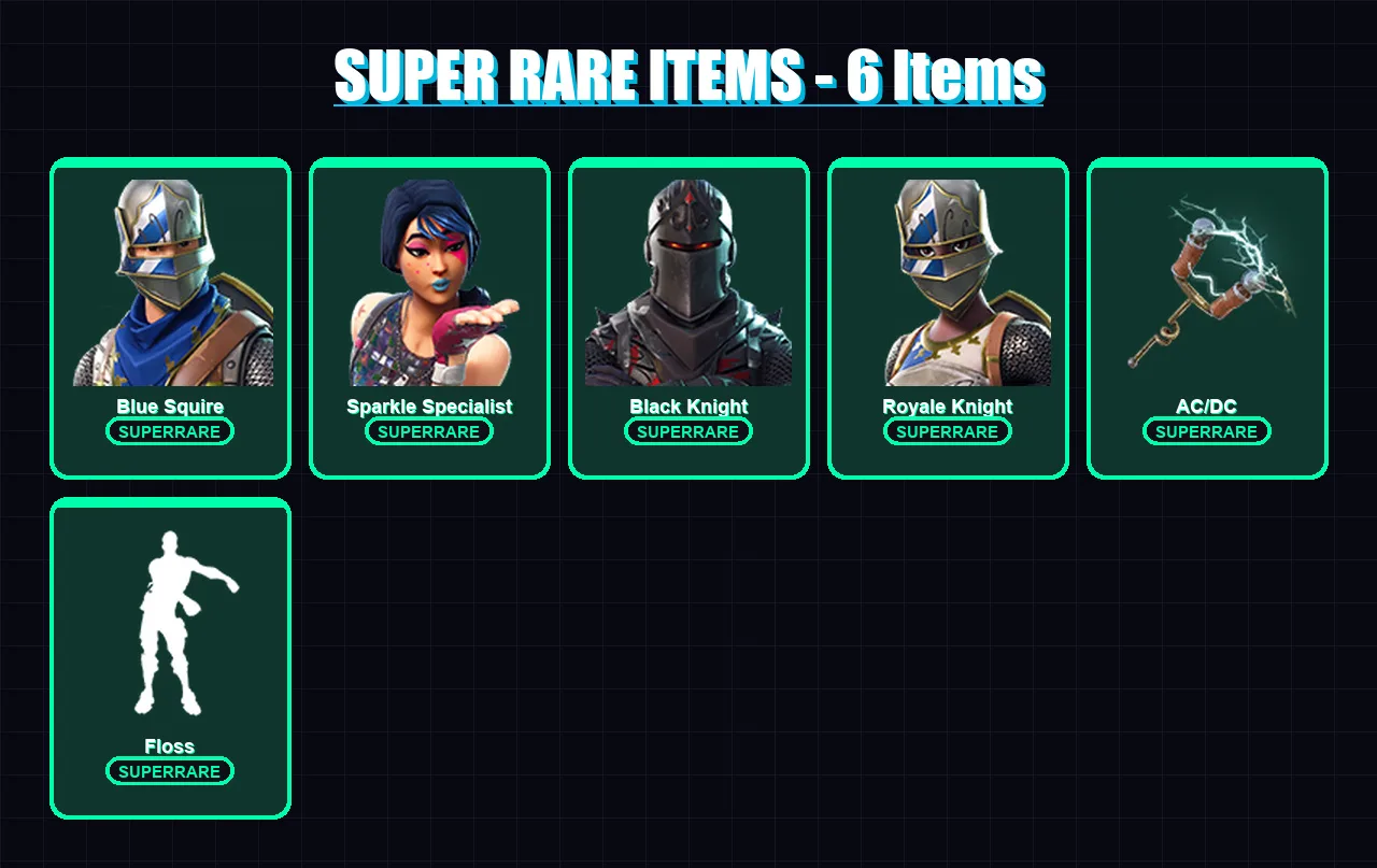 [PC/XBOX/PSN] | Blue Squire | Sparkle Specialist | Black Knight | Royale Knight | Ronin | 23 skin | 44 pickaxe | 31 emote | 50 glider | Lv627