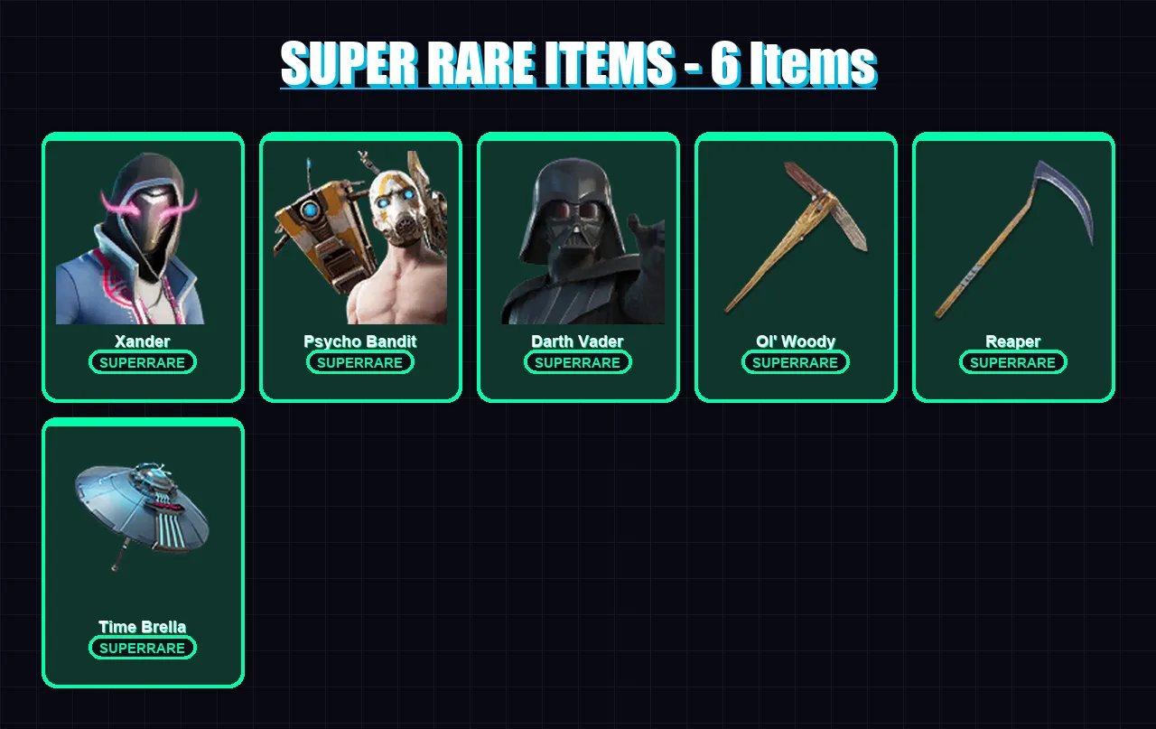 [PC/XBOX/PSN] | Xander | Psycho Bandit | Darth Vader | Joey | Mandalorian | 317 skin | 362 pickaxe | 216 emote | 230 glider | Lv3803